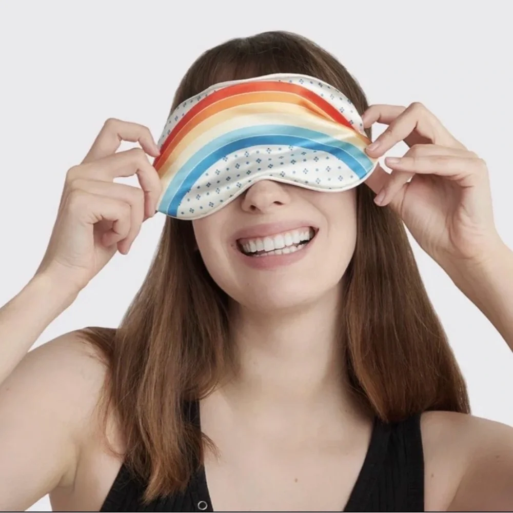NIB Stranger Things‎ X Kitsch Rainbow Room Pillowcase + Eye Mask 2pc Set